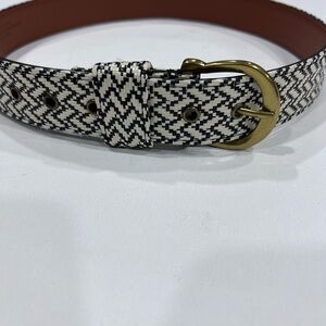 Stylish Black and White Chevron Women's Belt